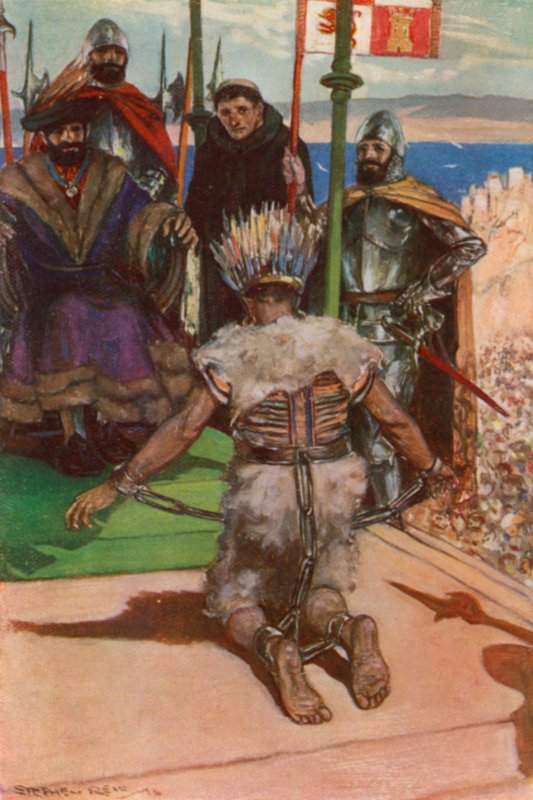 Montezuma devant Cortés - Stephen Reid