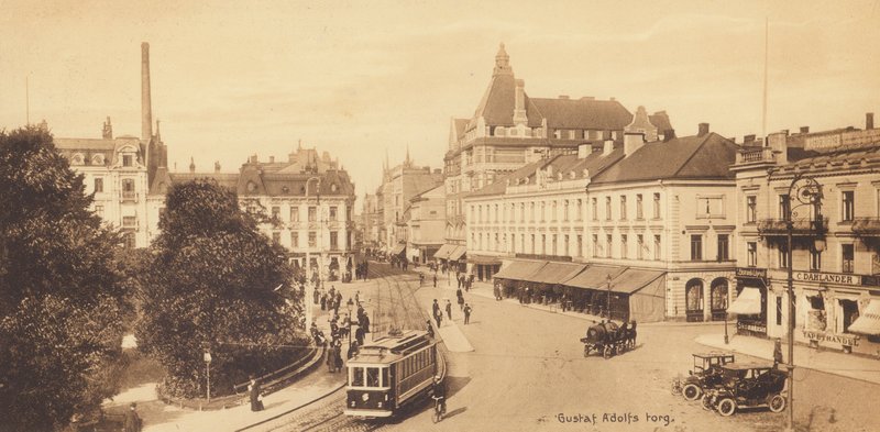 Malmö : Gustaf Adolfs torg (photo n/b) - Swedish Photographer