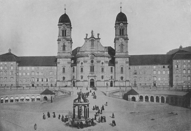 Einsiedeln, façade du couvent - Swiss Photographer