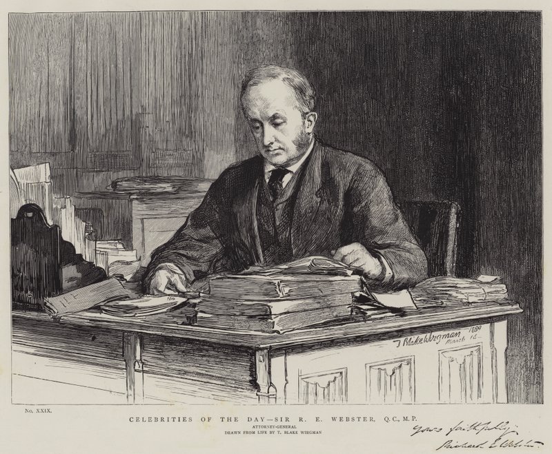 Célébrités du jour, Sir R E Webster, QC, MP - Theodore Blake Wirgman