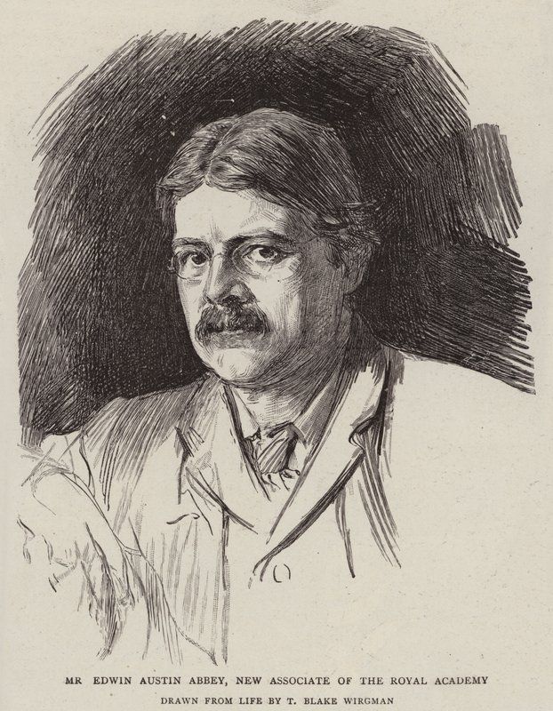M. Edwin Austin Abbey, nouveau membre associé de la Royal Academy - Theodore Blake Wirgman