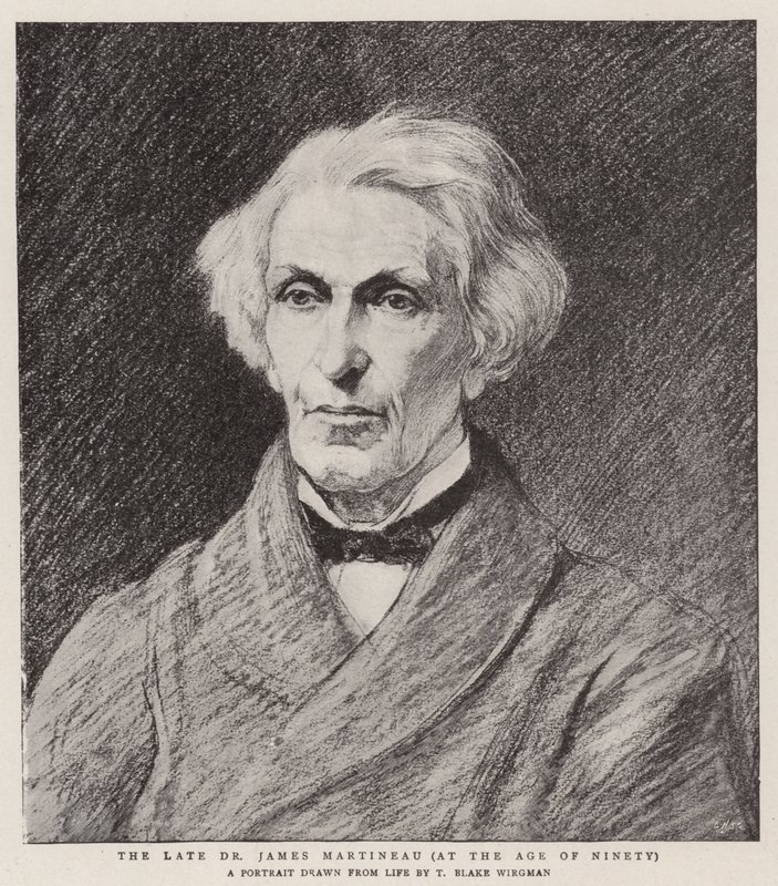 Le défunt Dr James Martineau, à l