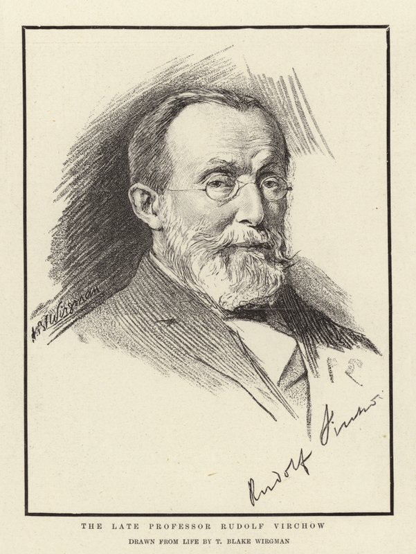 Le défunt professeur Rudolf Virchow - Theodore Blake Wirgman