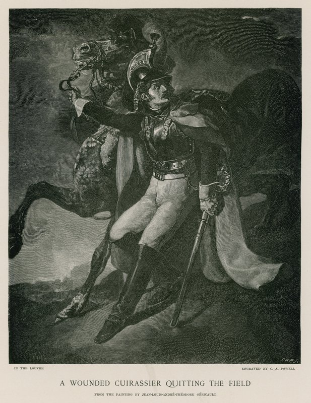 Un cuirassier blessé quittant le champ de bataille - Theodore Gericault