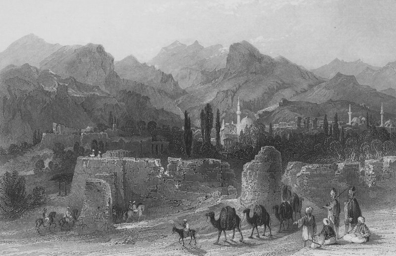 Philadelphie, appelée par les Turcs, Allah Sher, la Ville de Dieu - Thomas Allom