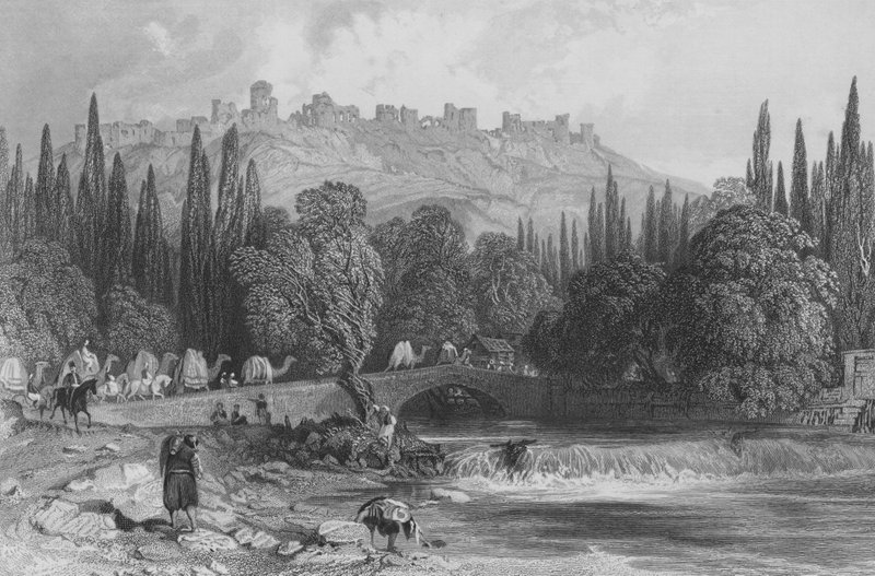 Le château de Smyrne, Asie Mineure - Thomas Allom