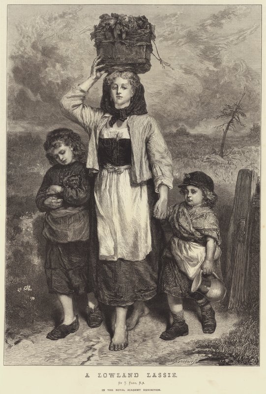 Une jeune fille des plaines - Thomas Faed