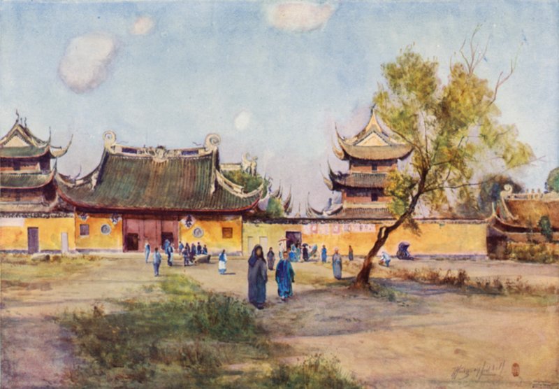 Temples de Loongwha, près de Shanghai - Thomas Hodgson Liddell
