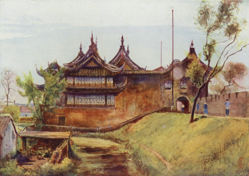 Shanghai, le Temple des marchandises, Mur de la ville - Thomas Hodgson Liddell