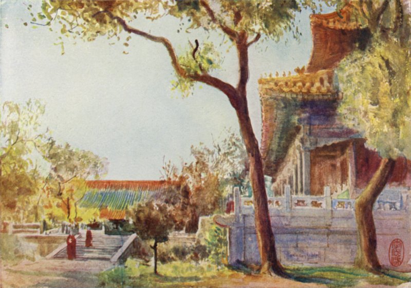 Le Temple Jaune, près de Pékin - Thomas Hodgson Liddell