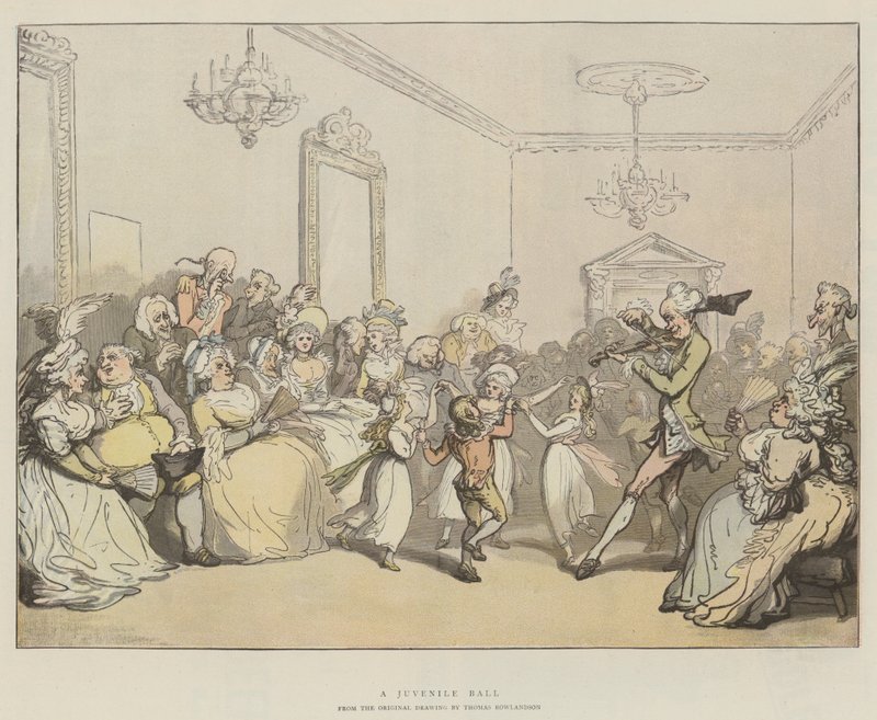 Un bal juvénile - Thomas Rowlandson