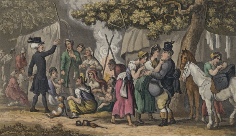 Dr Syntax et les gitans - Thomas after Rowlandson