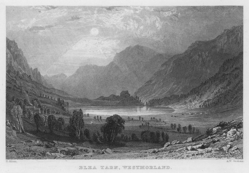 Blea Tarn, Westmorland (gravure) - Thomas (after) Allom