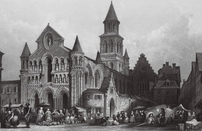Église Notre-Dame, Poitiers - Thomas (after) Allom