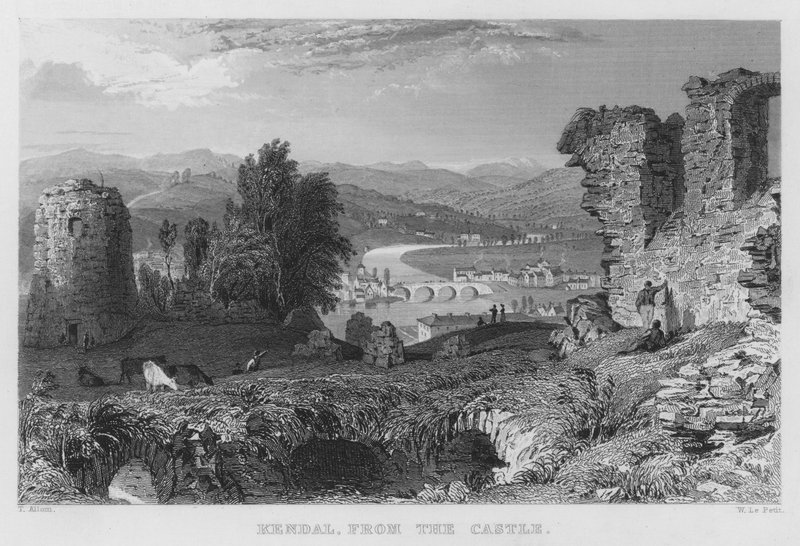 Kendal, du Château - Thomas (after) Allom