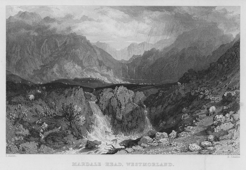 Mardale Head, Westmorland - Thomas (after) Allom