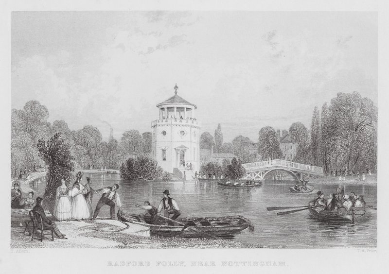 Radford Folly, près de Nottingham (gravure) - Thomas (after) Allom