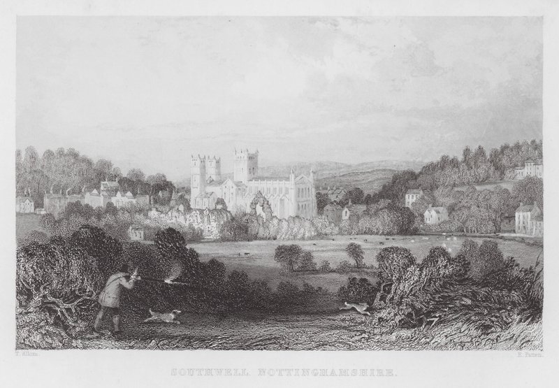 Southwell, Nottinghamshire (gravure) - Thomas (after) Allom