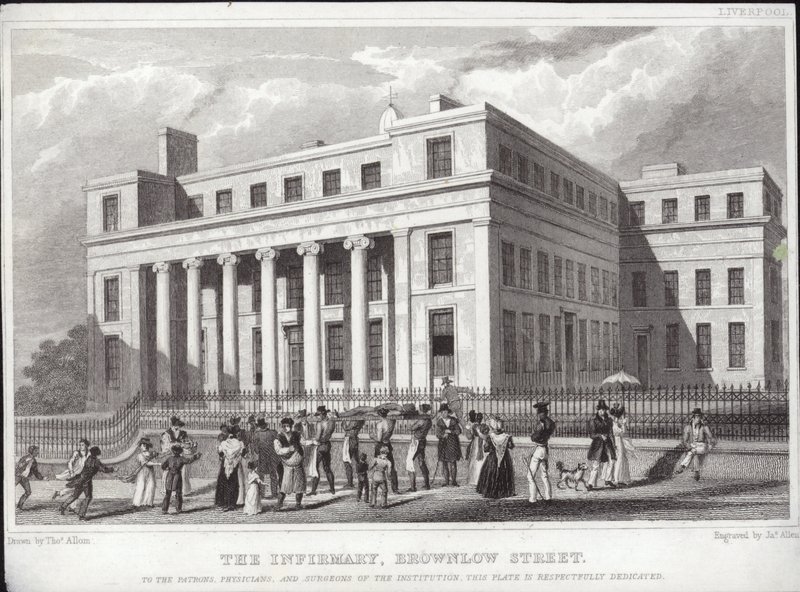 Infirmary de Liverpool, Brownlow Street - Thomas Allom