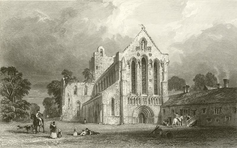 Prieuré de Llanercost, Cumberland - Thomas Allom