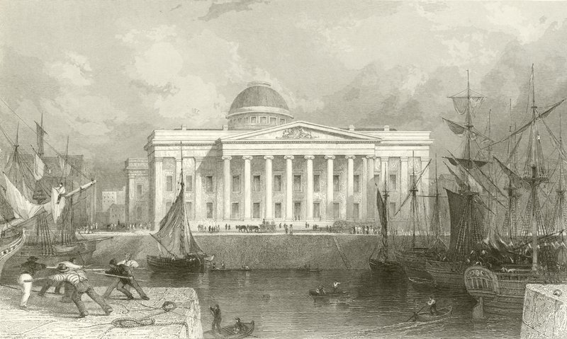 La nouvelle douane, Liverpool - Thomas Allom