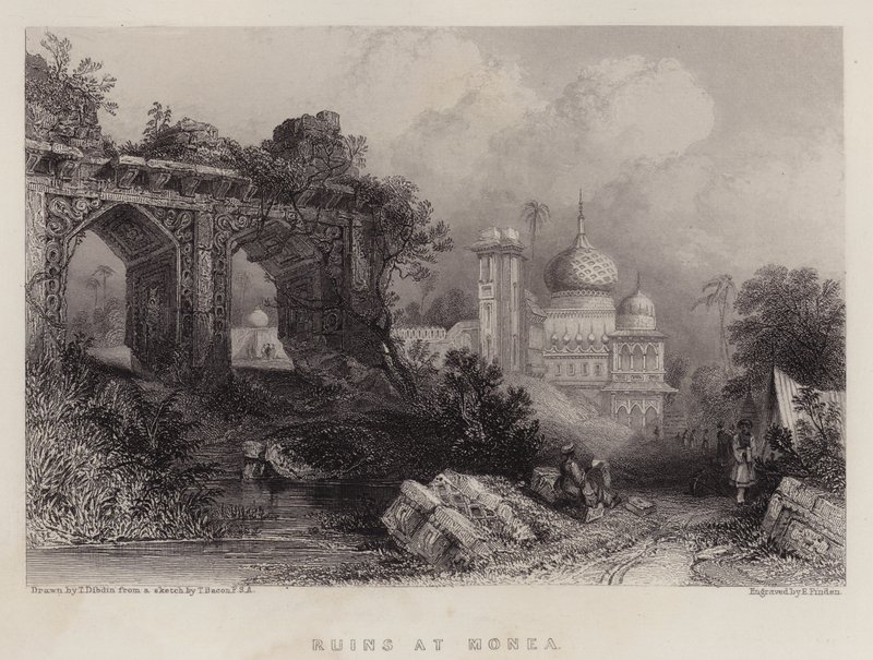 Ruines à Monea - Thomas Colman Dibdin
