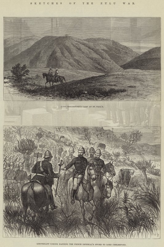 Croquis de la guerre zouloue - Thomas Harrington Wilson
