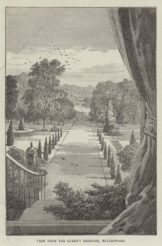 Vue depuis la Chambre de la Reine, Blythswood - Thomas Harrington Wilson