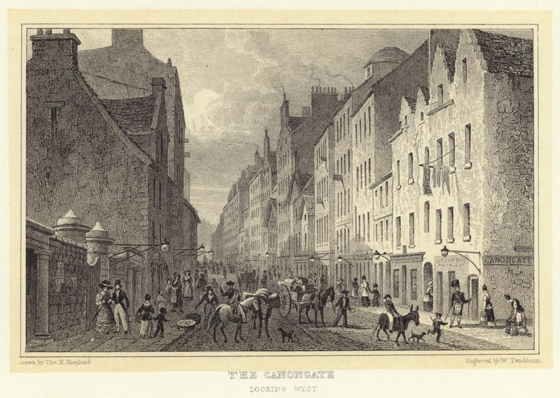 Le Canongate, vue vers l