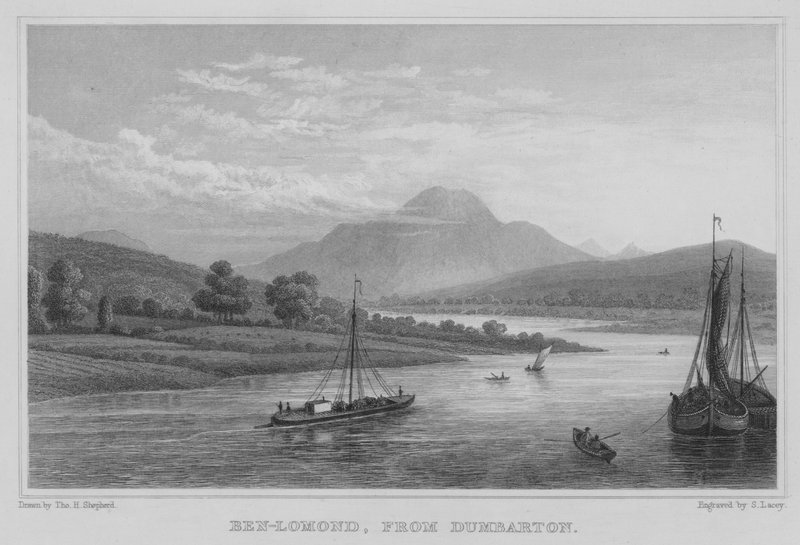 Ben-Lomond, depuis Dumbarton (gravure) - Thomas Hosmer Shepherd