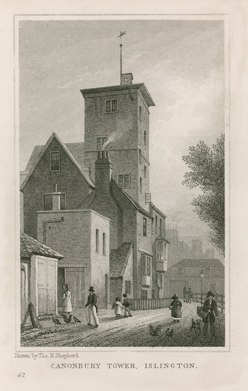 Maison et tour de Canonbury - Thomas Hosmer Shepherd
