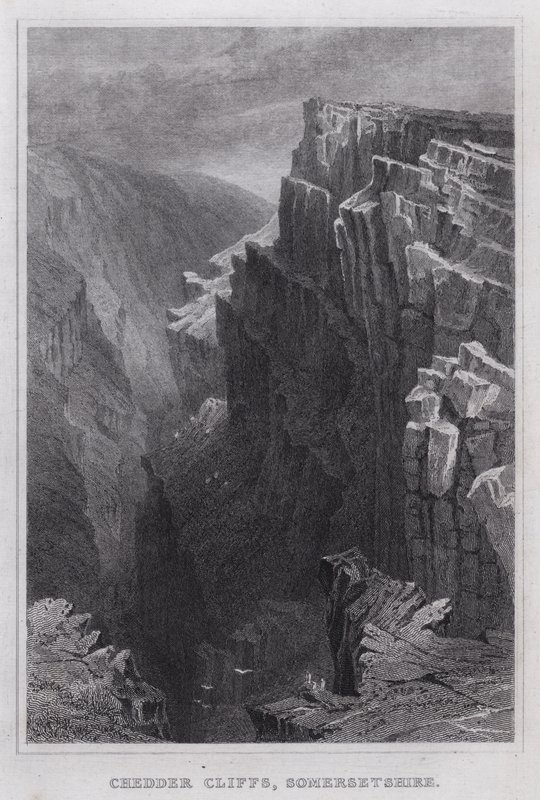 Falaises de Cheddar, Somerset - Thomas Hosmer Shepherd