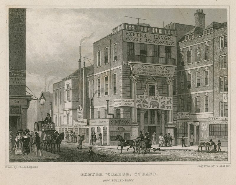 Exeter Change, The Strand, Londres - Thomas Hosmer Shepherd