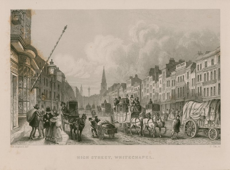 Rue principale à Whitechapel - Thomas Hosmer Shepherd