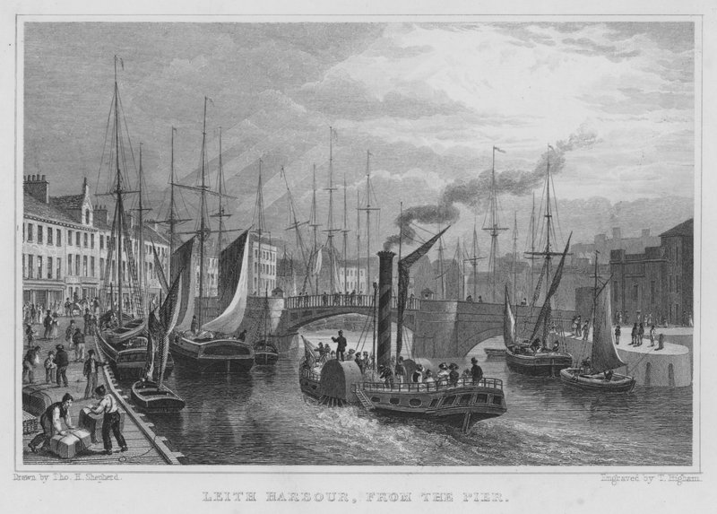 Le Port de Leith, depuis la jetée - Thomas Hosmer Shepherd
