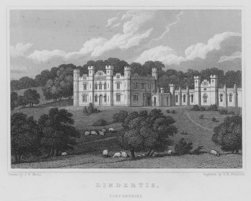 Lindertis, Forfarshire (gravure) - Thomas Hosmer Shepherd