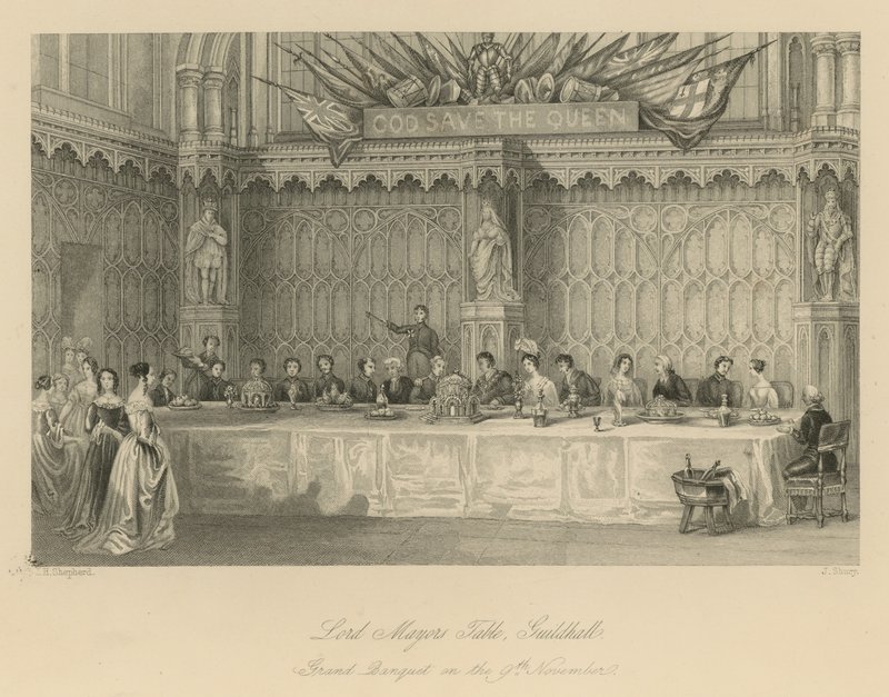 Table du Lord Maire, Guildhall - Thomas Hosmer Shepherd