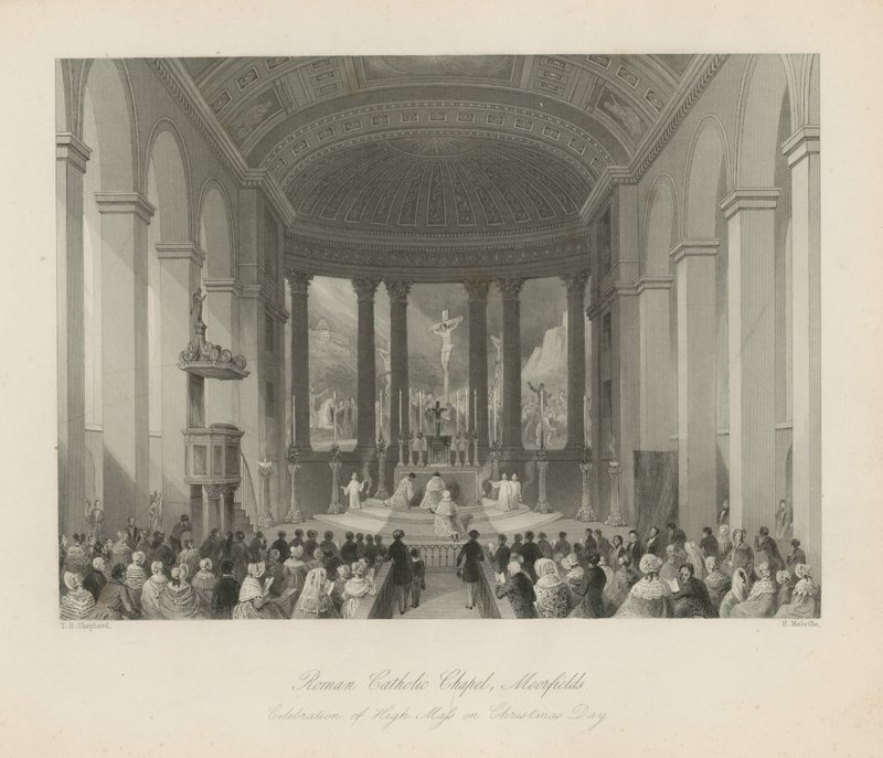 Église catholique romaine à Moorfields - Thomas Hosmer Shepherd