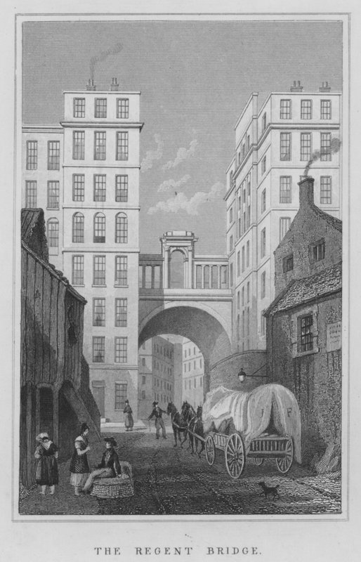 Le pont du Régent (gravure) - Thomas Hosmer Shepherd