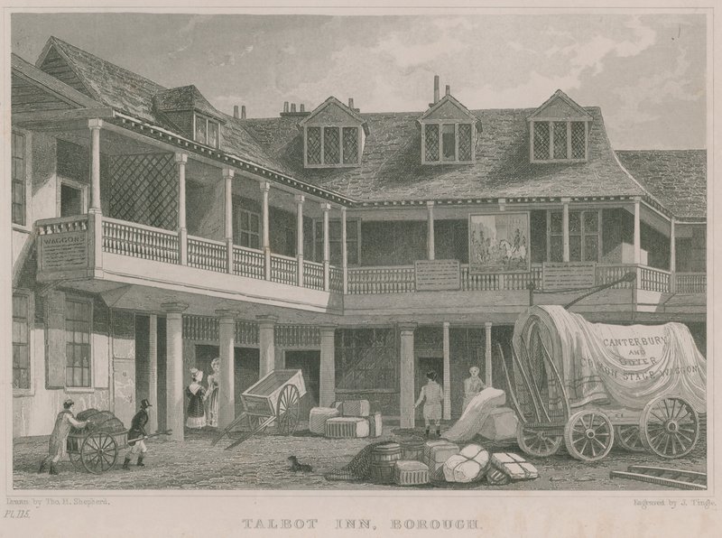 Le Tabard Inn, Southwark - Thomas Hosmer Shepherd