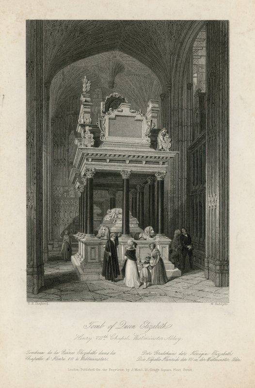 Tombe de la reine Élisabeth I - Thomas Hosmer Shepherd
