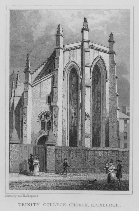Église du Trinity College, Édimbourg (gravure) - Thomas Hosmer Shepherd