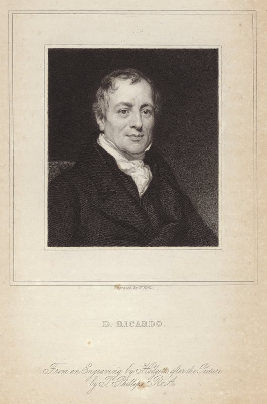 Portrait de David Ricardo - Thomas Phillips
