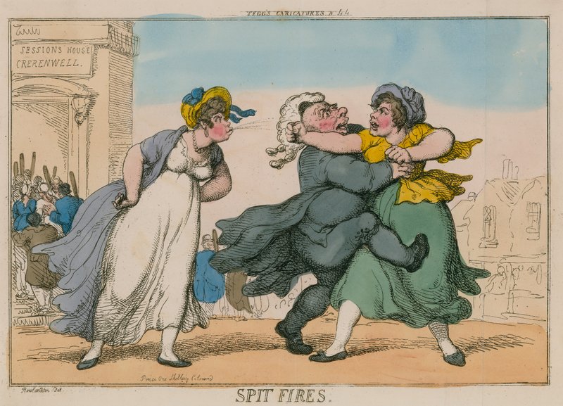 Feux de crachat. Sessions House, Clerkenwell - Thomas Rowlandson