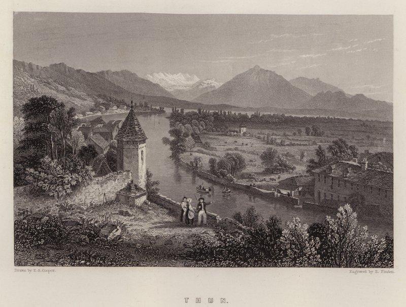 Thun (lithographie en couleur) - Thomas Sidney (after) Cooper