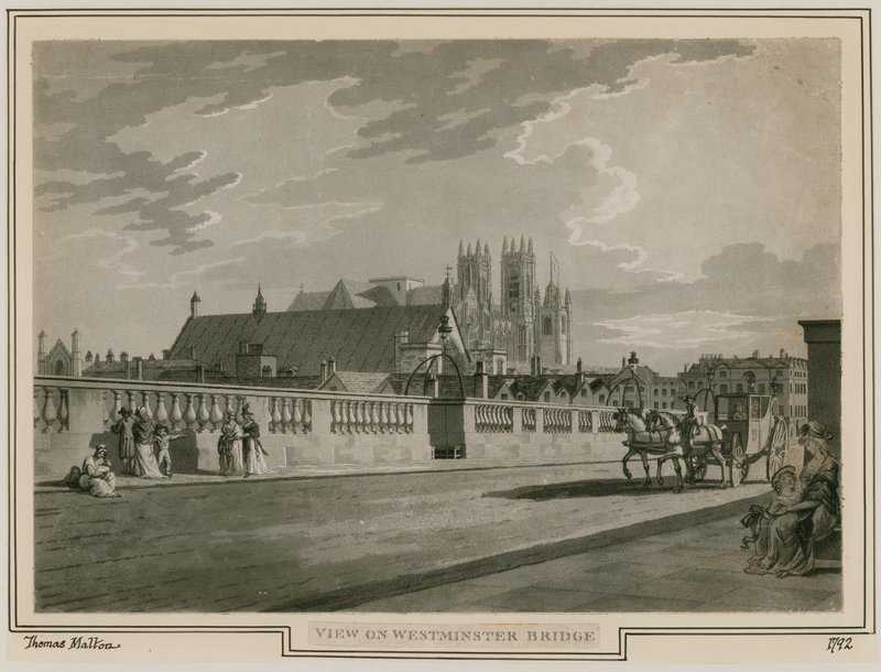Vue du pont de Westminster - Thomas Snr. Malton