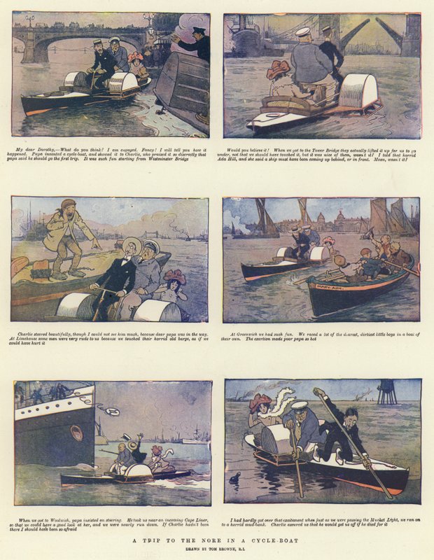 Voyage au Nore en bateau-cycliste - Tom Browne