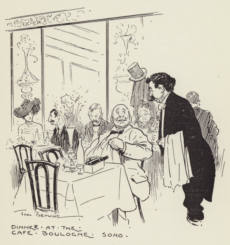 Dîner au Café, Boulogne, Soho - Tom Browne