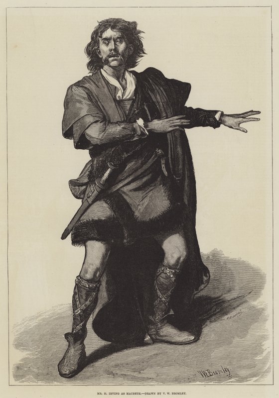 M. H Irving en Macbeth - Valentine Walter Lewis Bromley