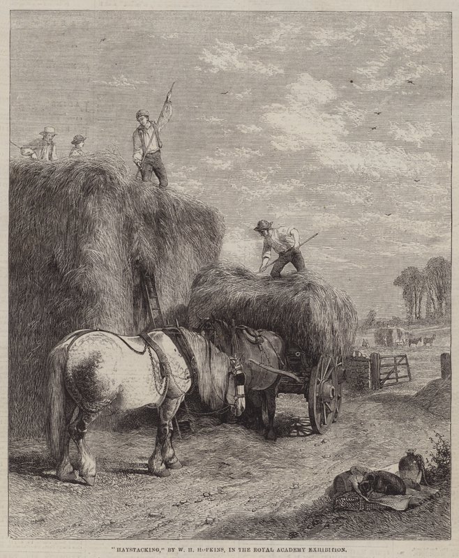 Empilage de foin - W.H. Hopkins